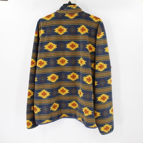 Duluth Trading Co Jacket Mens 2XL Fleece 1/4 Zip Pullover southwestern Aztec - Picture 7 of 11